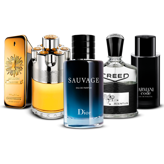 Set 5 Profumi  – 1 Million, Azzaro Wanted, Sauvage, Creed Aventus i Armani Code  [100 ml ciascuno]